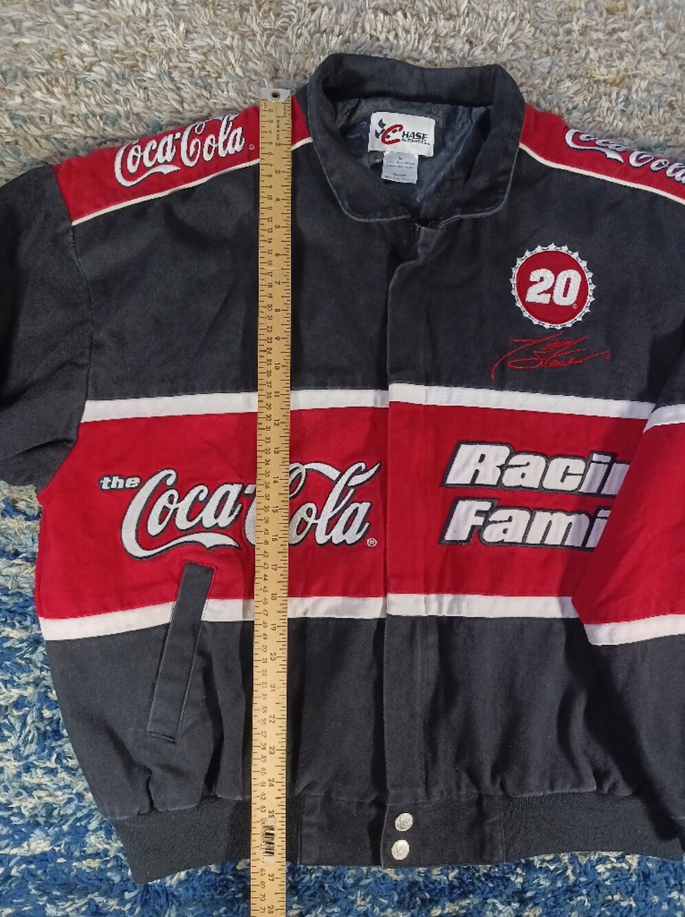 NASCAR JH Design Coca Cola Racing Family #20 Tony Stewart Jacket Mens - Picture 13 of 15